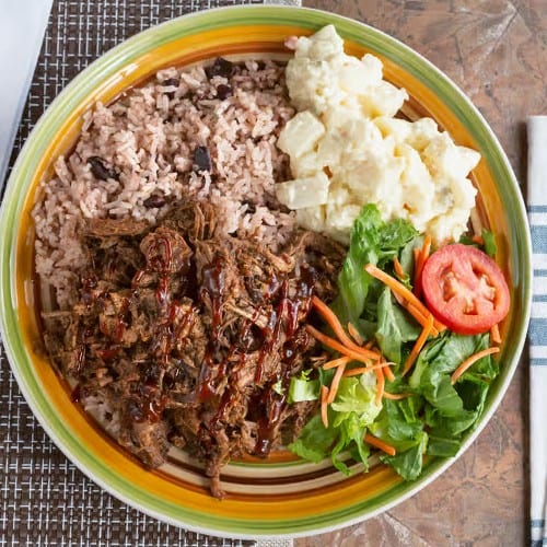 Jerk BBQ Beef Plate.