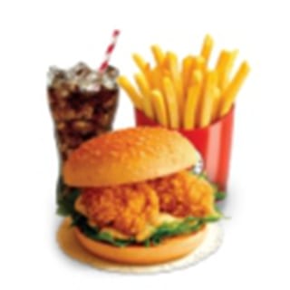 Crispy Chicken Sandwich & French Fries & Soda