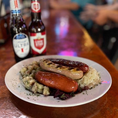 German Sausage Plate.