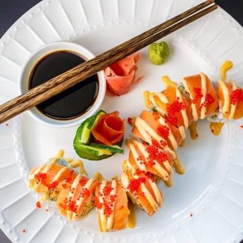 Orange Dragon Roll.