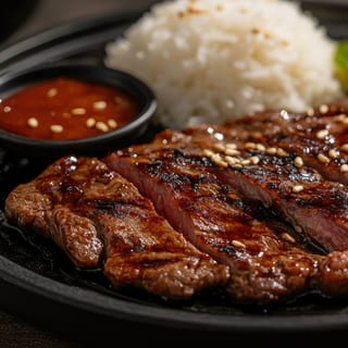 Rice Platter with Grilled