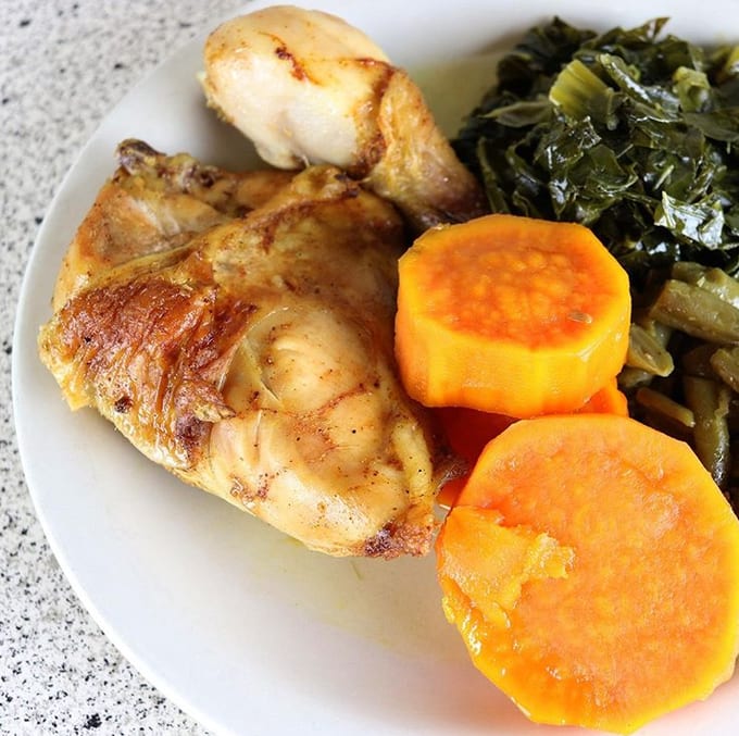 Baked Chicken w/3 sides.