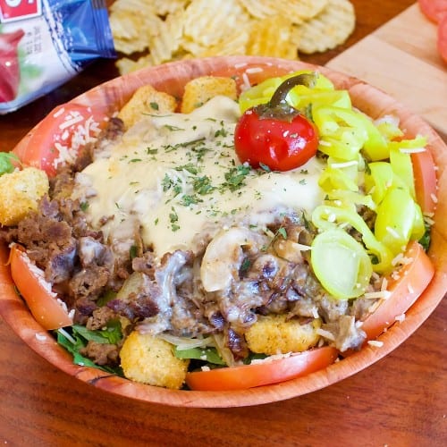 Cheesesteak Salad.