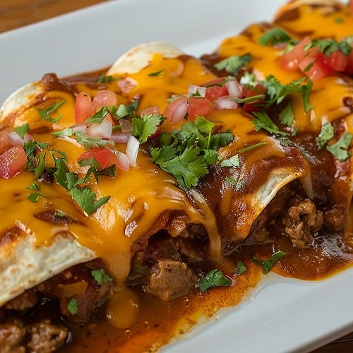 Chili Con Carne Enchiladas.