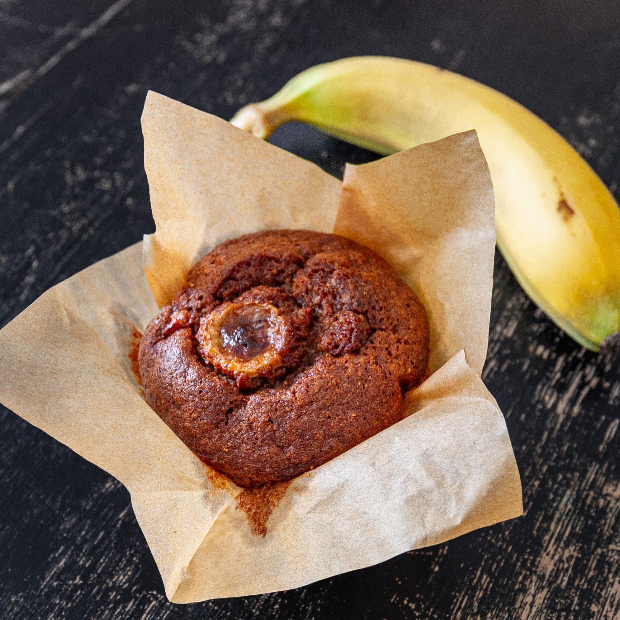 Banana Chocolate Chip Muffin.