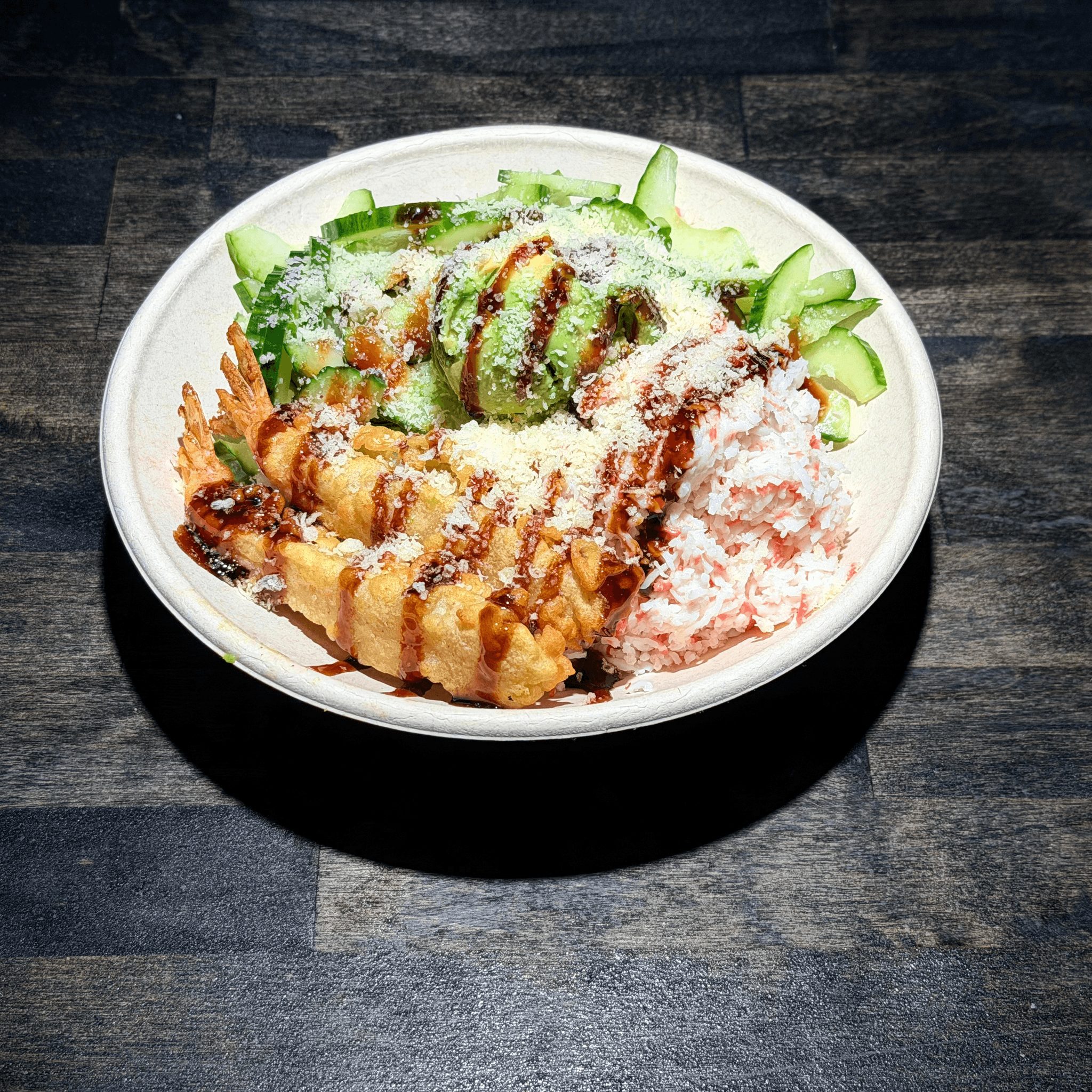A24-sumo crunchy poké bowl.