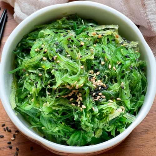 SEAWEED SALAD / WAKAME SALAD.