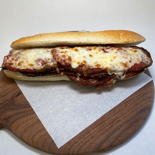 Eggplant Parmigiana Sub.
