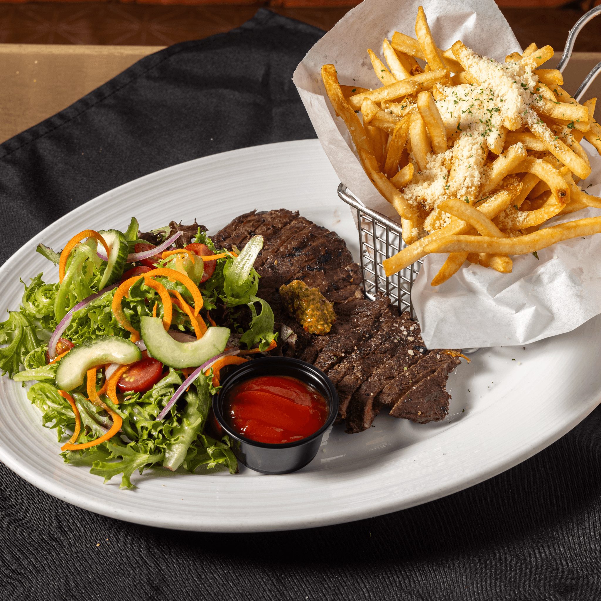 Marinated Skirt Steak.