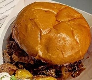 Smoked Brisket Sandwich.