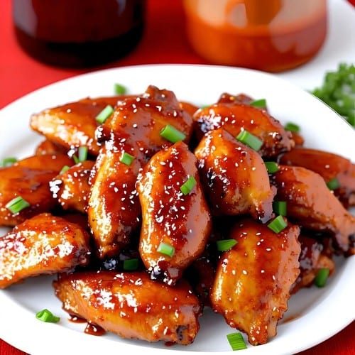 Honey Garlic Chicken Wings (6 Pcs).