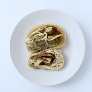 Bacon, Egg Whites and Swiss Wrap