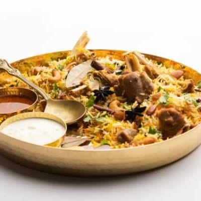 NAWABI MUTTON BIRYANI.