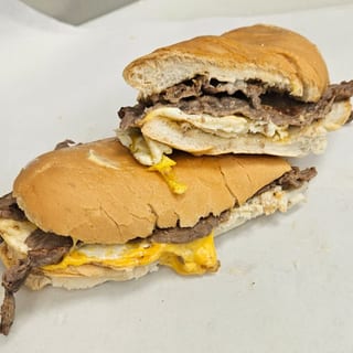 Fried Egg Steak Sandwich