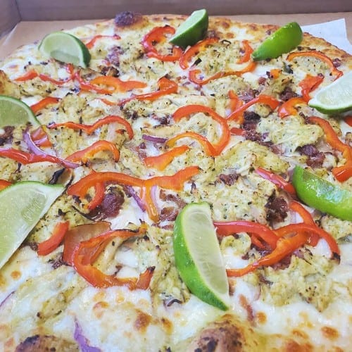 Cilantro Lime Chicken Pizza 18" - 10 Slices.