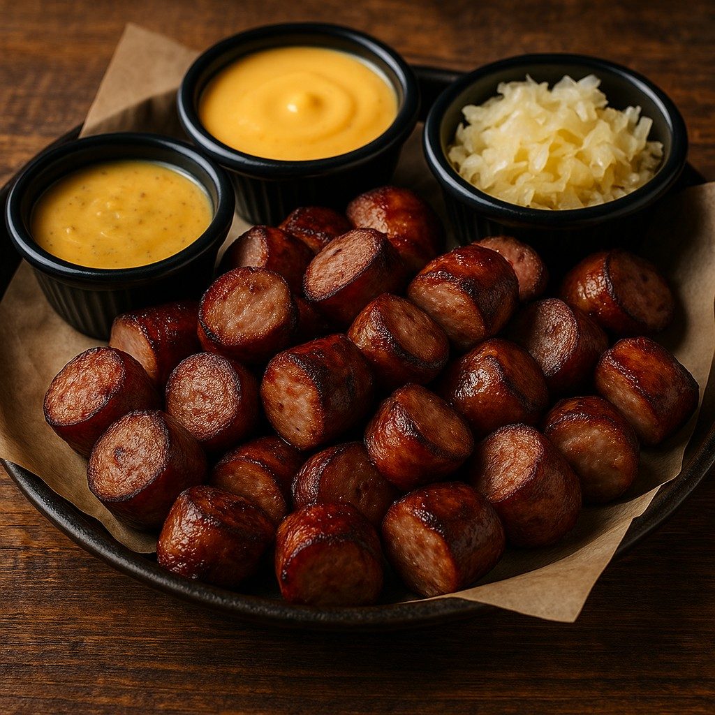 BREWS BRAT BITES.