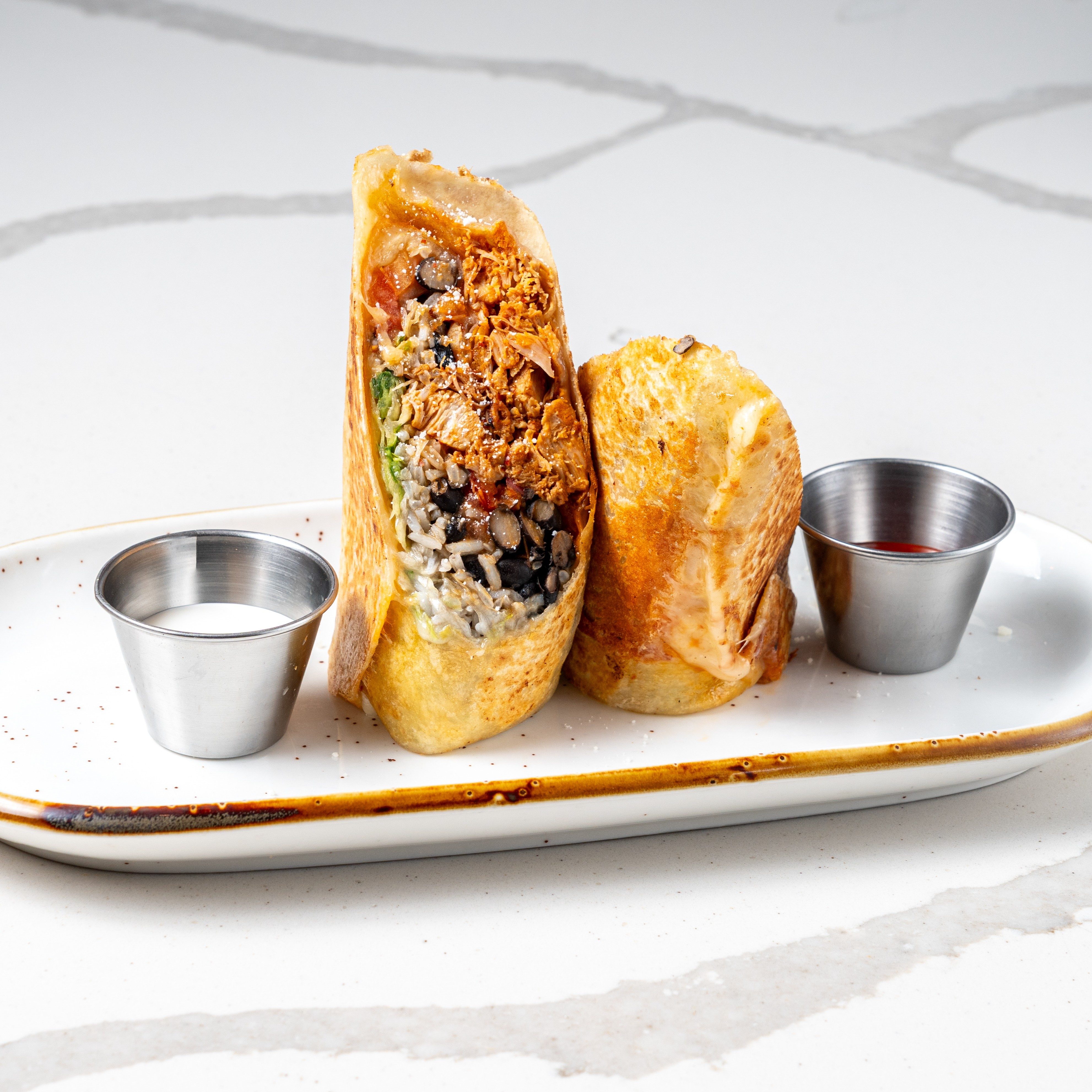 Harissa Pollo Burrito.