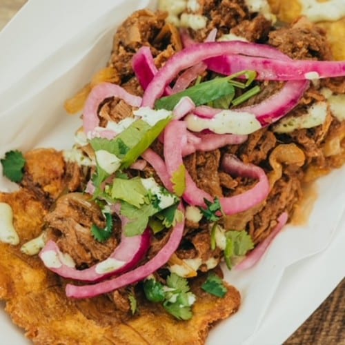 Tostones Ropa Vieja.