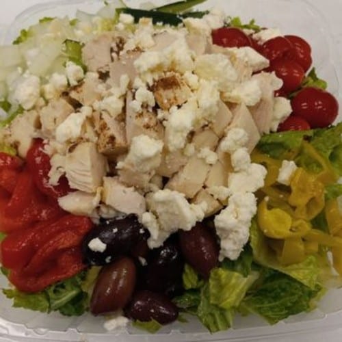 Traditional Greek Mediterranean Salad.