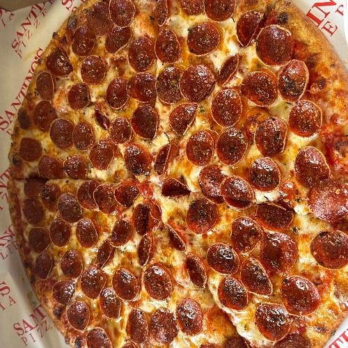 2 Large Thin 1 -Topping Pizzas.