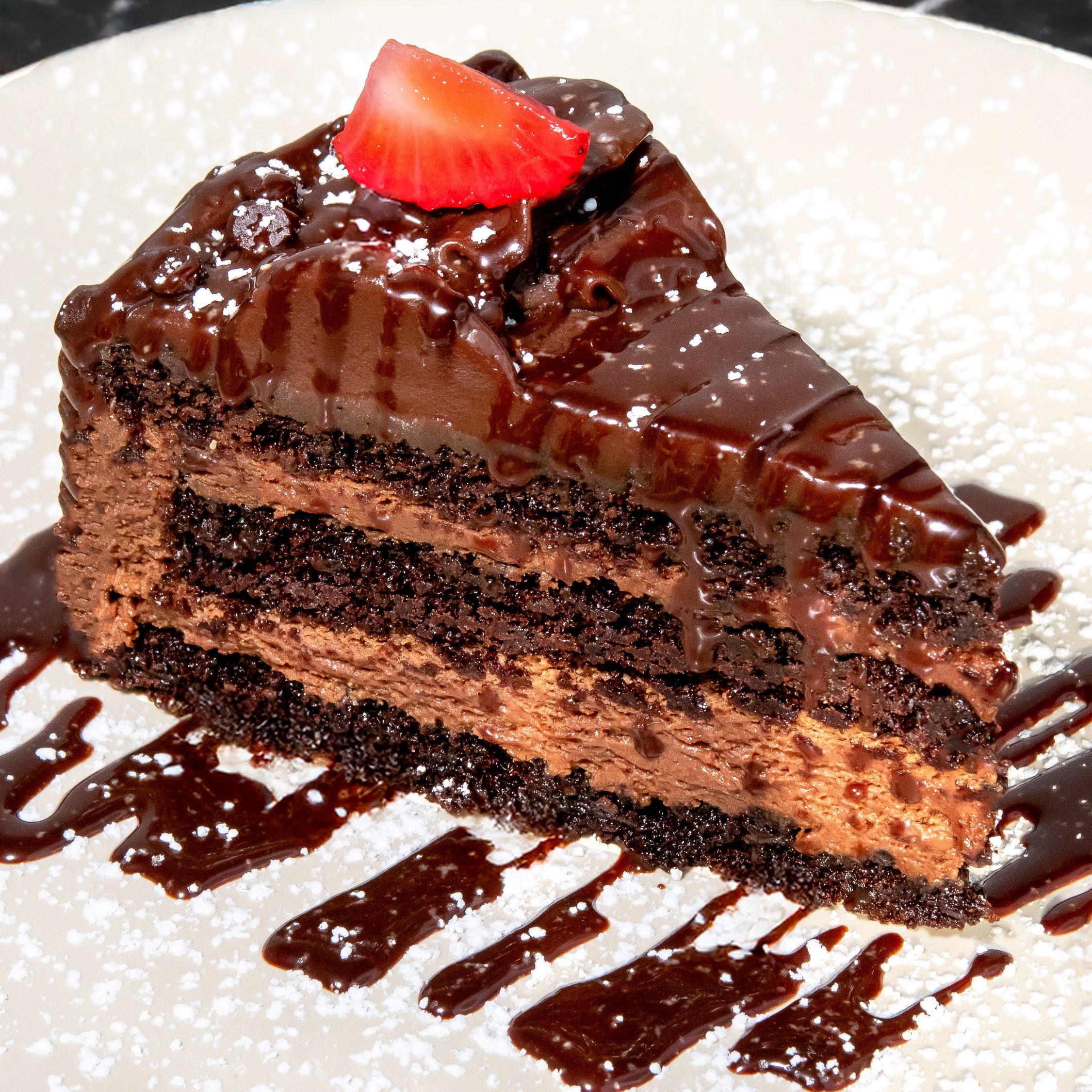 Chocolate Mousse Cake.