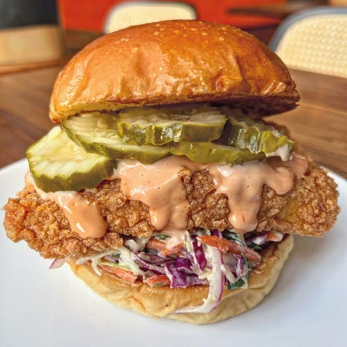 Southern Fried Tofu Sandwich.