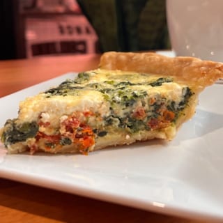 Sun-Dried Tomato Quiche - Slice