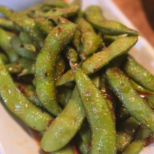 Spicy Edamame.