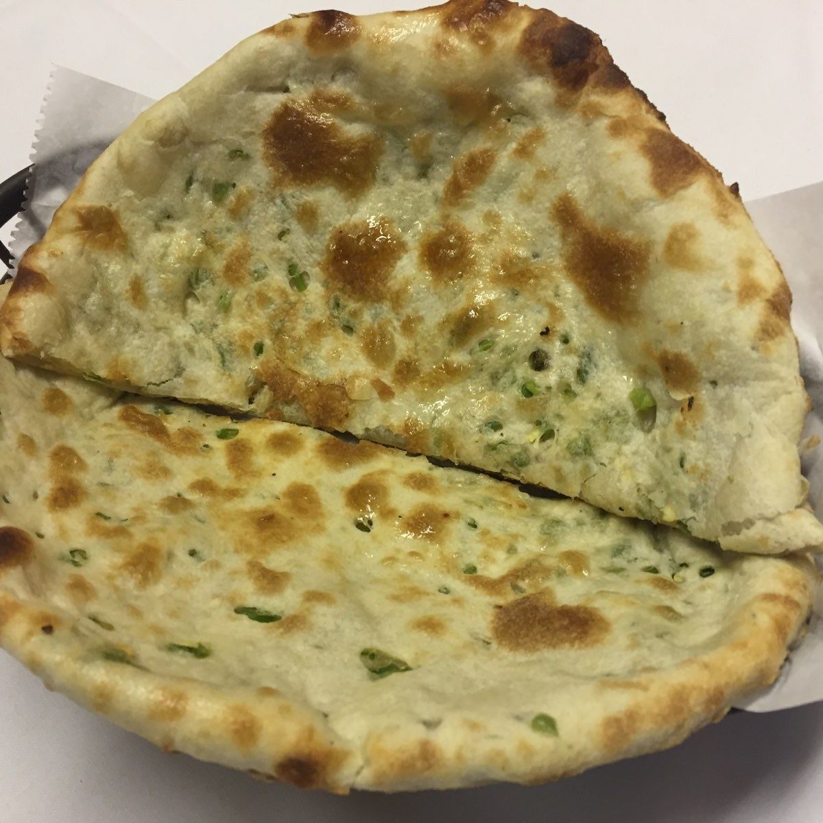 120. Green Chili Coriander Naan.