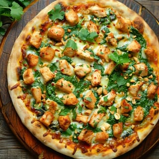 8. Grilled Chicken & Spinach (White) Pizza