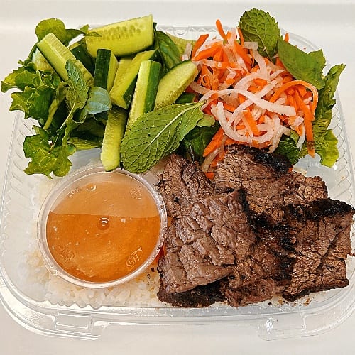 Grilled Beef Rice Bowl.