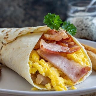 Meat Lover's Breakfast Burrito