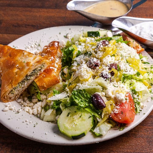 Spanakopita (Spinach Pie) Platter.