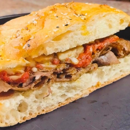 Gyro Parmesan Sandwich.