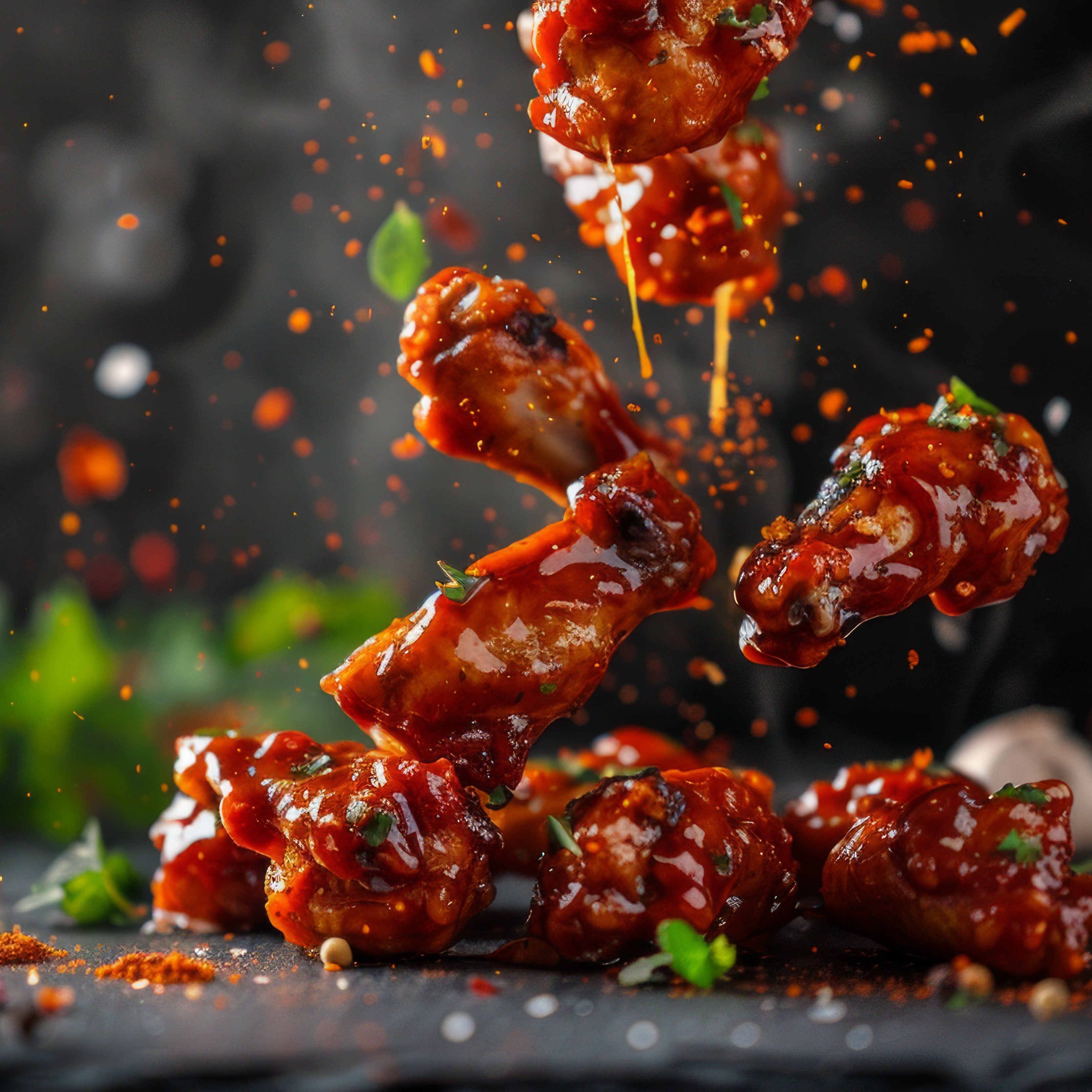 Chicken wings chilli.