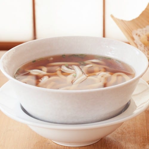 Plain Udon Noodles Soup.