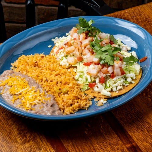 Shrimp Tostadas.