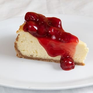 Cheesecake Topped with Cherries