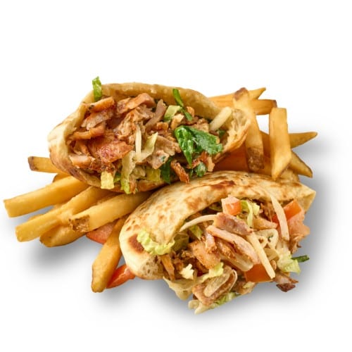 Beef & Lamb Yeero Pita Pocket.