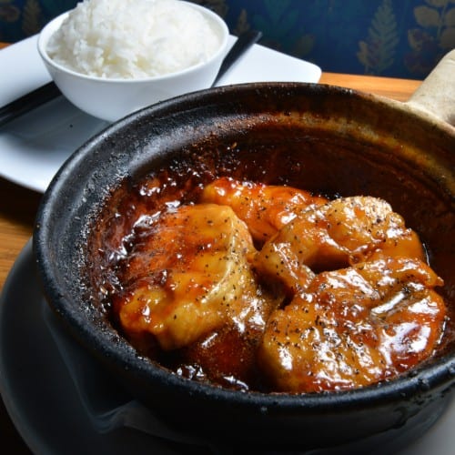 Catfish Stewed in Clay Pot.
