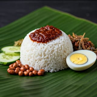 Lemak Rice (Nasi Lemak)