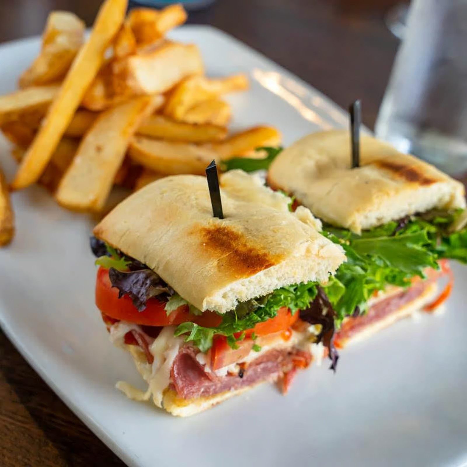 Chicken Bruschetta Sandwich.