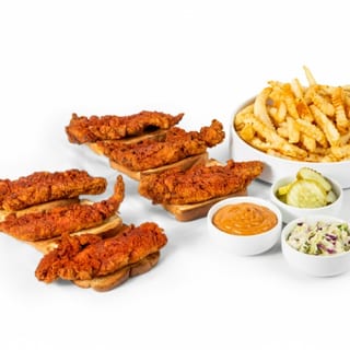 6 Tenders, 2 Fries, House Sauce, Coleslaw