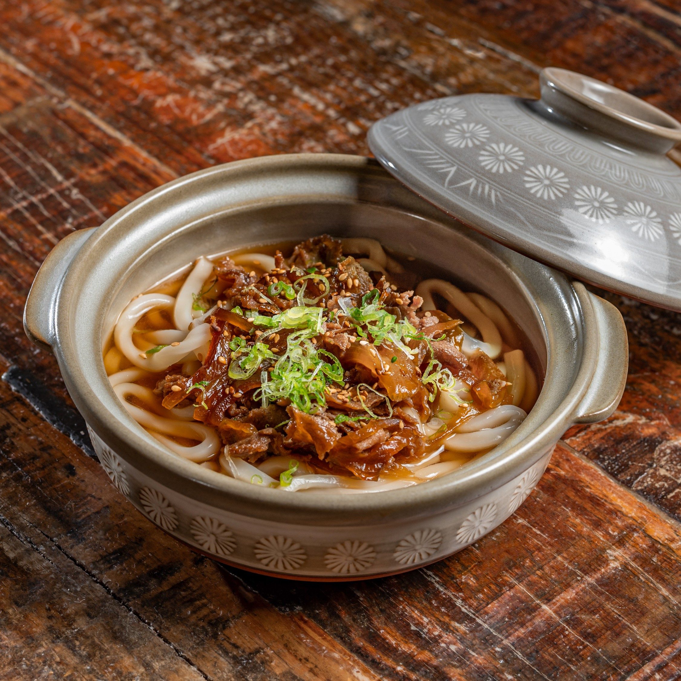 Beef niku udon soup.