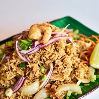 Shrimp Bacon Pineapple Rice