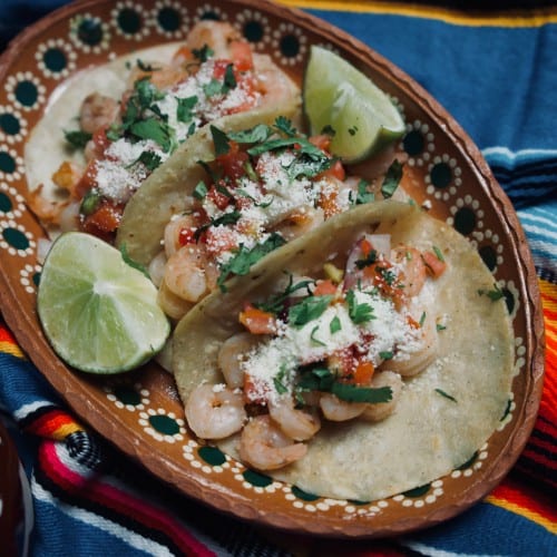 Orden Tacos Camarones.