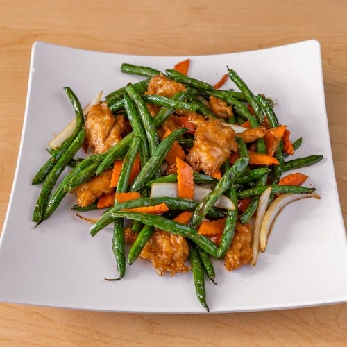 Green Beans and Chicken.