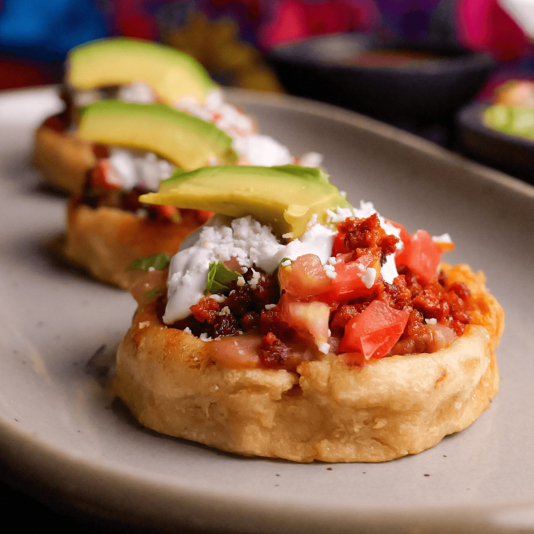 3 Mini Sopes (Chorizo).