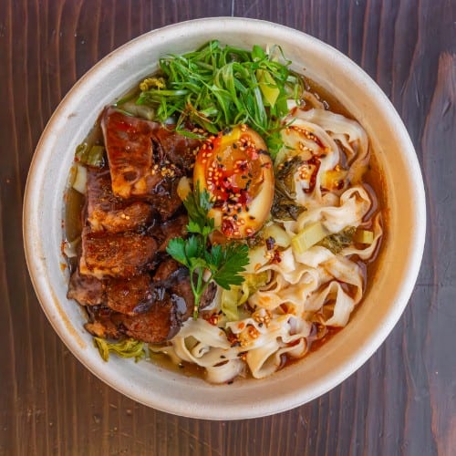 N2) Taiwanese Beef Noodle Soup.