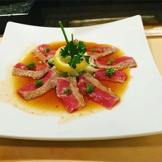 A12. Beef Tataki.